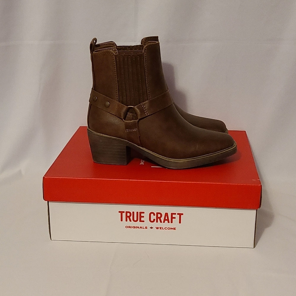 True Craft Heel Boots Cognac/Brown